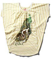 Missie Munster Ruffle Dress Yellow Stripe